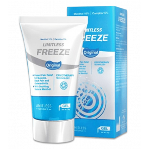 LIMITLESS FREEZE ORIGINAL GEL ( MENTHOL 10% + CAMPHOR 5% ) — TOPICAL ANALGESIC GEL 50 GM